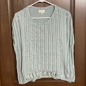 Lucky Brand Braided Sweater Top